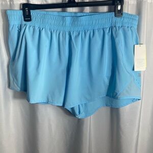 All In Motion Women's Light Blue Athletic Sports Running Shorts NWT XL, L